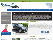 Tablet Screenshot of kingfishercars.com